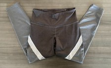 Old Navy Active Ladies Size MED Grey Go Dry Workout Yoga Pants Leggings 32.5"L
