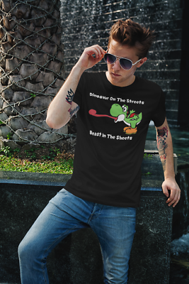 Yoshi Dinosaur T-Shirt Unisex Adult Cotton Funny Sizes Nintendo