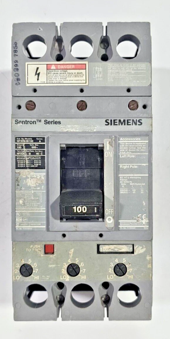 SIEMENS XFXD63B100 Used Working Industrial Spares Industrial Spares