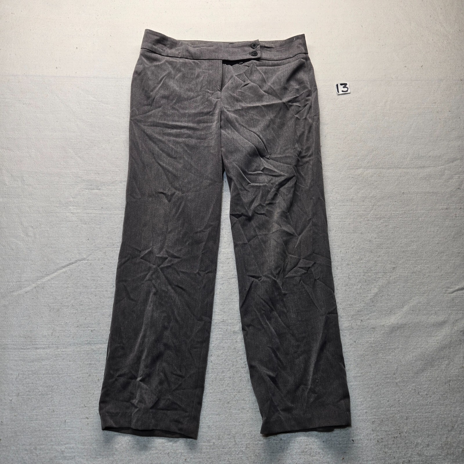 Gloria Vanderbilt Solid Gray Ponte Straight-Leg S… - image 1