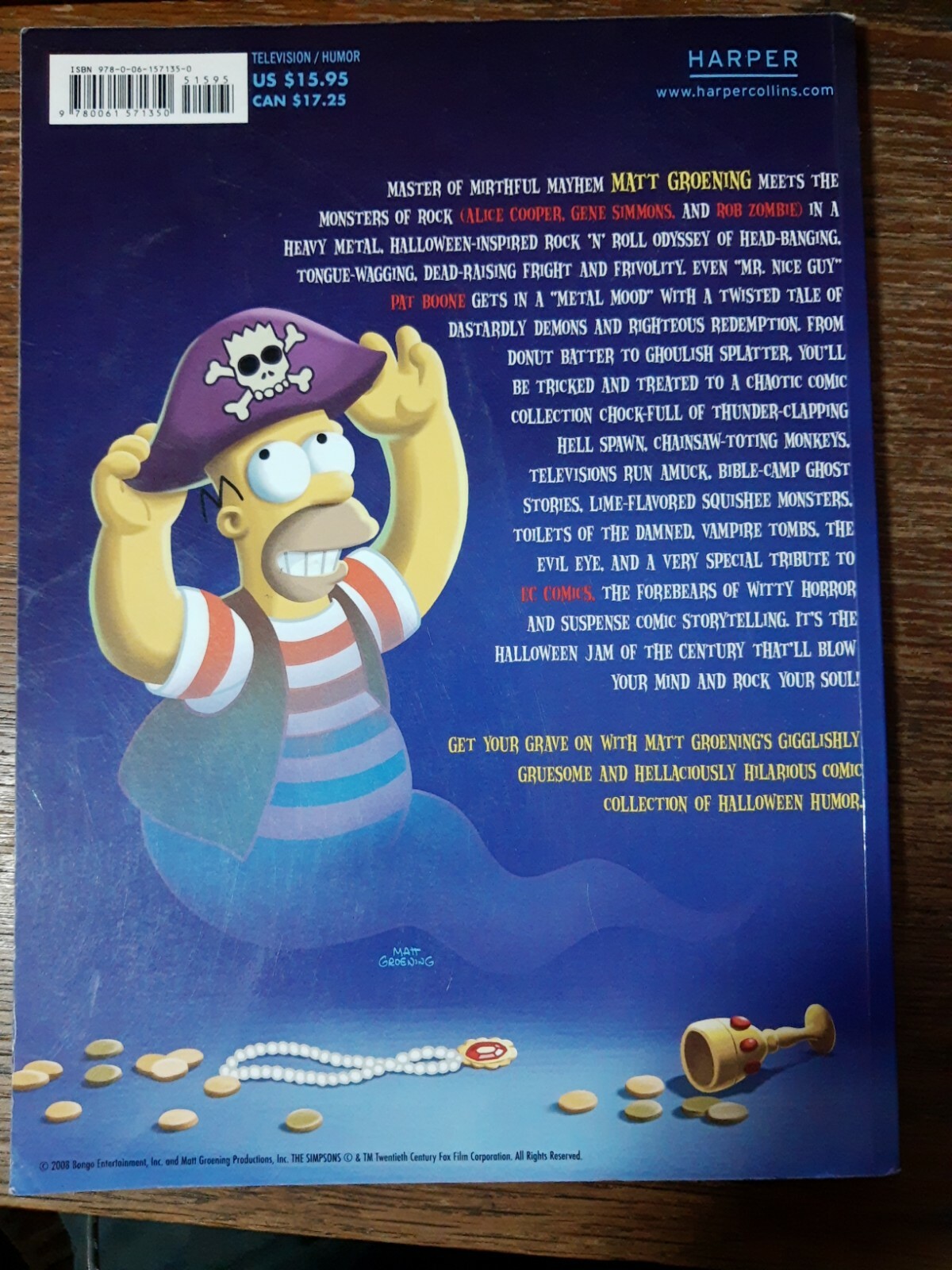 The Simpsons Treehouse of Horror Dead Man's Jest by Matt Groening (TPB