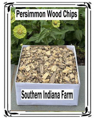 Lbs) PERSIMMON WOOD CHIPS Smoking BBQ Grilling Cooking Smoker