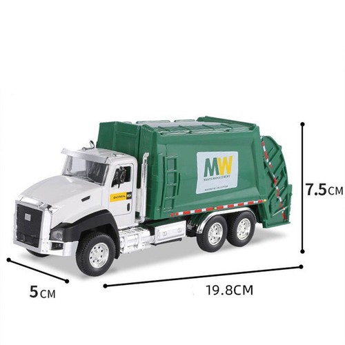 1/50 Scale Kids Garbage Truck Toys Model Car Diecast Pull Back Toy Cars Gift|US - Picture 13 of 23