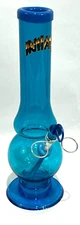 Acrylic bubble Water Pipe 1.5x10 aqua with pull stem