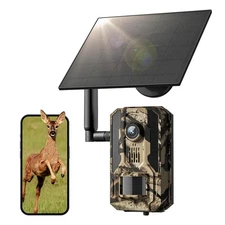 Trail Camera, Celluar Trail Cameras Built-in 4G LTE SIM Card with 2k Live Str...