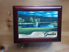 Greenbrier Resort Vtg Wooden Jeweley/Trinket Box