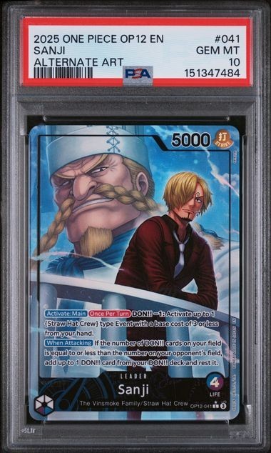 2025 ONE PIECE OP12-041 JP サンジ カード PSA10 One Piece Op12-041 Legacy Of The Master Sanji Alternate Alt Art