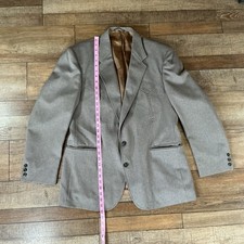 VTG Circle S Western Blazer Mens 44R Brown USA Made 2-Button Cowboy Jacket 3188