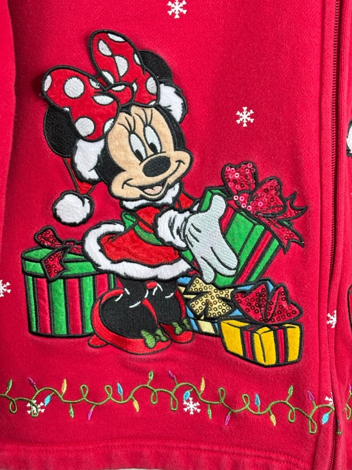 Cárdigan Bordado Papá Noel Mickey Minnie Navidad Parques Disney 2X Daisy Donald Foto 4 de 4