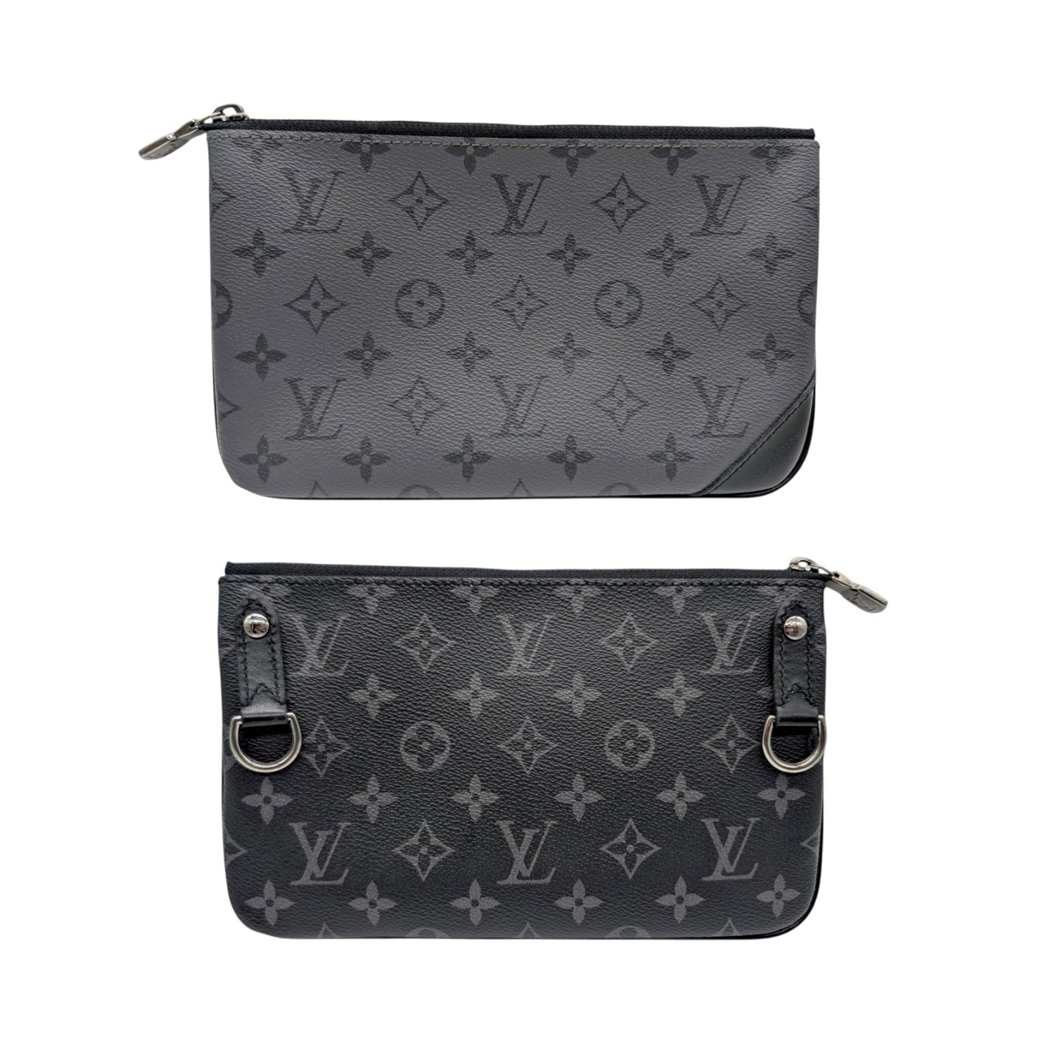Louis Vuitton Monogram Eclipse Reverse Trio Zippe… - image 3