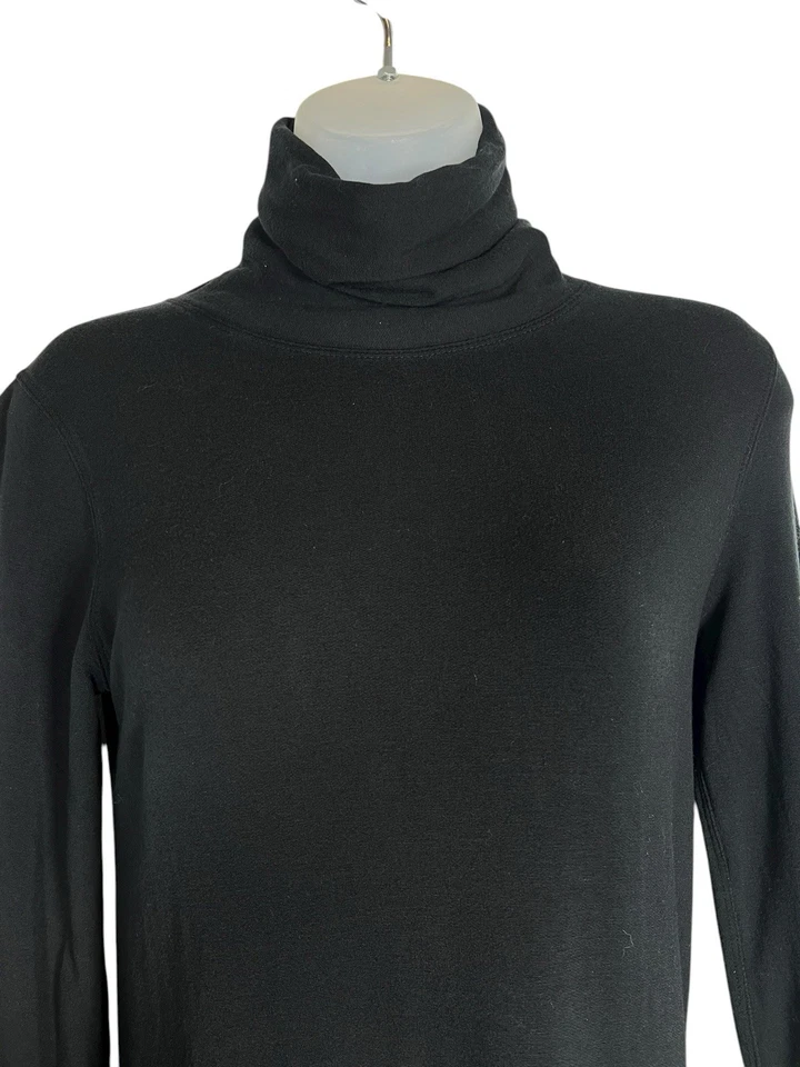 Kit + Ace Talla 6 Mujer Cuello Alto Top Negro Tecnología Cachemira Dobladillo Crudo Elástico LS Foto 2 de 4