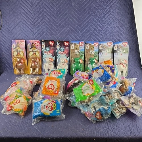VTG TY Beanie Babies From McDonald's Happy Meals Unopened - Lot Of 66. 90s