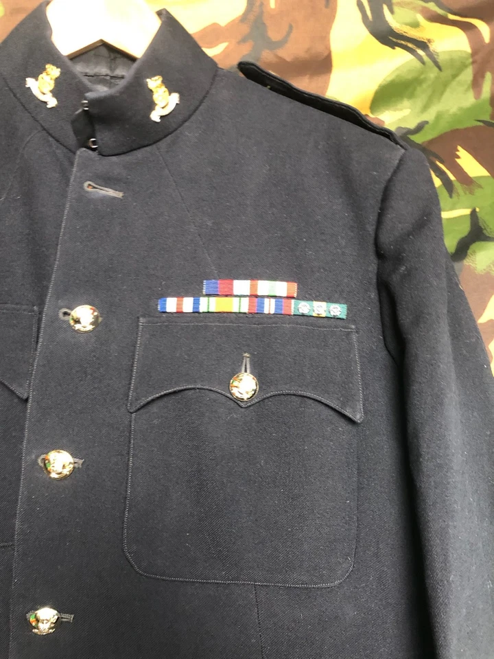 Original British Army Dress Jacket Major - WW2 Service Medals - 42" Chest - Image 3 of 4