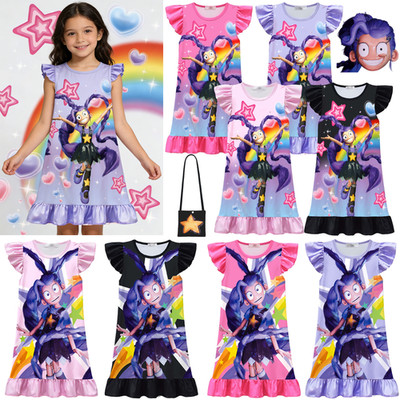 Mädchen Popy Playtime Game Lily Lovebraids Kleid Nachtrock Loungewear Nachthemd