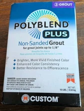 Custom Building Products Polyblend Plus Non Sanded Grout, Brown Velvet - 10 Lb.