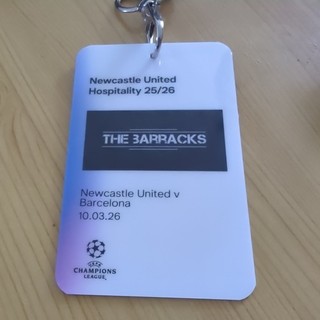 NEWCASTLE UNITED v BARCELONA CHAMP LGE 2025 26 HOSPITALITY PASS TICKET