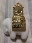 Vintage Royal Elephant White Milk Glass Perfume bottle 1970’s, AVON Empty