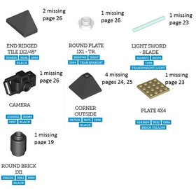 Lego Orient Expedition 7412 Yeti's Hideout - Incomplete/ Missing Pieces