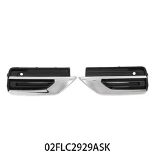 Front Bumper Fog Light Grille Chrome Trim Left & Right Fits Volvo XC90 2020-2024