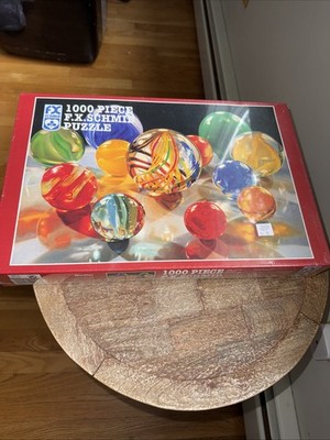 Vintage FX Schmid 1000 Piece Jigsaw Puzzle  MARBLES  1997  NEW