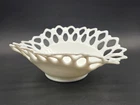 Vintage Westmoreland Doric Lace Milk Large Glass Banana Fruit Center Bowl