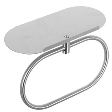  Self Adhesive Towel Ring: With Shelf - Bathroom Stainless Steel Wall Mounted