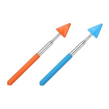 2 PCS Pointer Finger Stick, Retractable Teacher Pointer Arrow, Blue, Orange