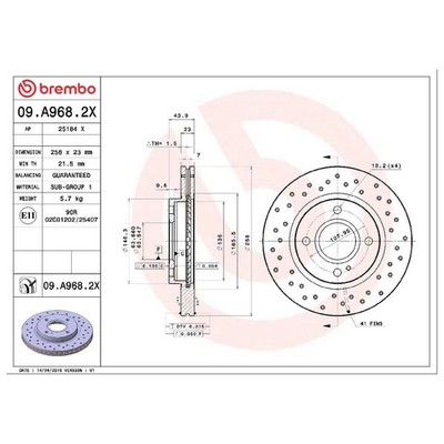 Brembo 2 Bremsscheiben + 1 Satz Beläge vorne 26000832