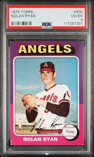 1975 Topps #500 Nolan Ryan PSA 4