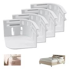 4-Pack Bed Sheet Straps - Elastic Sheet Holders for All Mattress Sizes