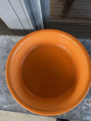 Vintage Fiestaware Salad Serving Bowl 10.5 Tangerine Homer Laughlin