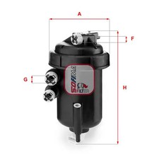 Kraftstofffilter Filtereinsatz S 5127 GC SOFIMA für CITROËN FIAT PEUGEOT