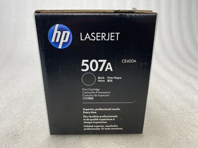 NEW HP CE400A 507A Toner Cartridge Genuine Sealed Box | eBay