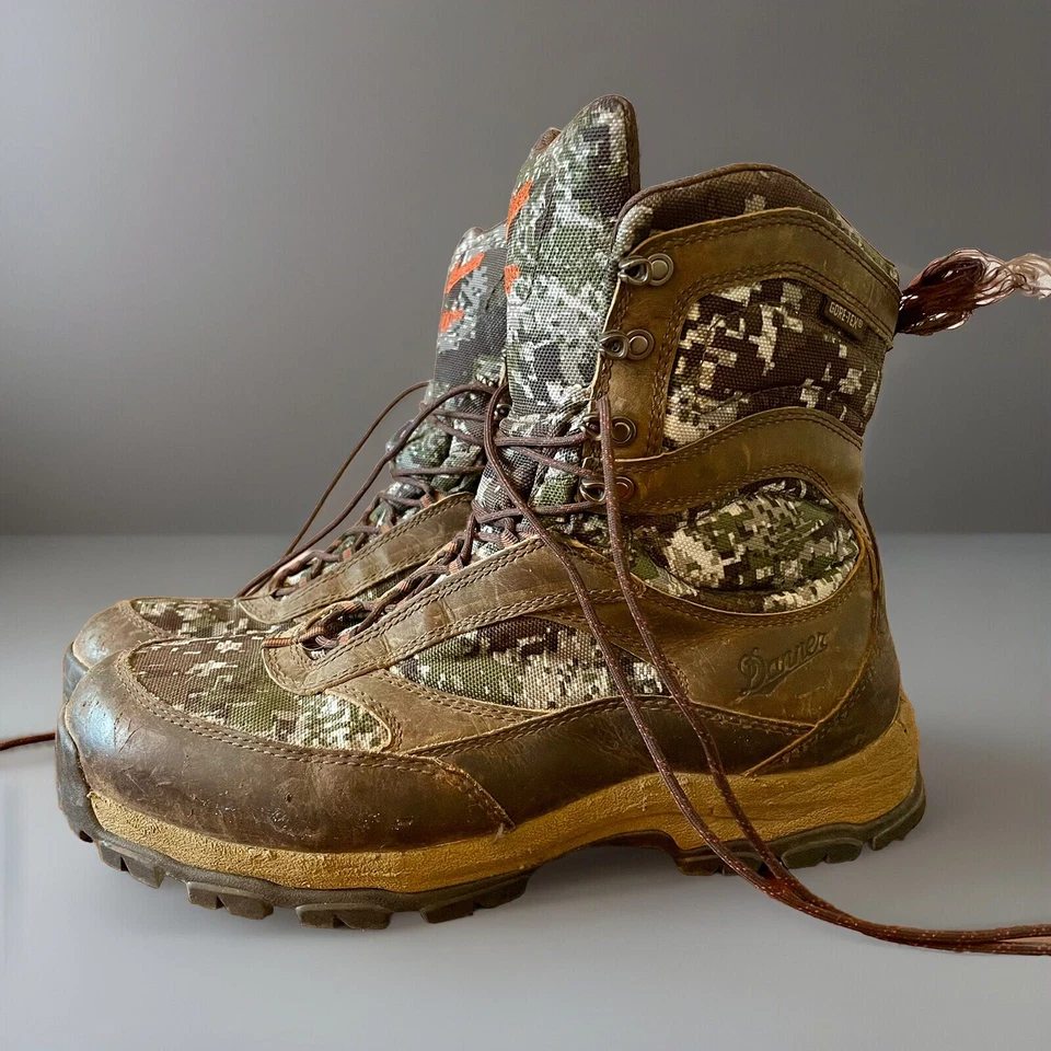 DANNER HIGH GROUND 11.5D Boots Optifade Forest Camo Leather GORE-TEX #46237 - Image 3 of 4
