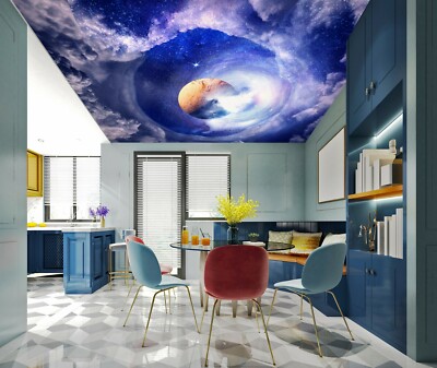 3D Planet Wolke 3658 Geschäft Tapete Wandgemälde Selbstklebend Handel Zoe