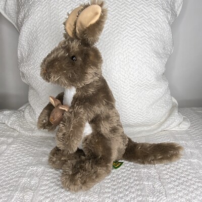 plush kangaroo with removable baby