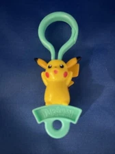 LOOSE Wendy's 2002 Pokemon PIKACHU KEY CLIP ON