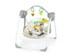 Bright Starts Playful Paradise Portable Compact Baby Swing with Toys, Unisex, Ne