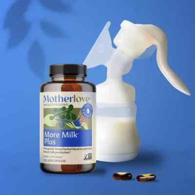 New Motherlove More Milk Plus Supports Lactation, 45 Liquid Capsules, Exp 07/27