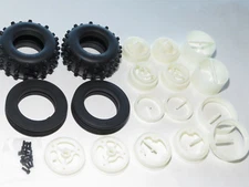 ASC6007 TEAM ASSOCIATED RC10 VINTAGE BUGGY CLASSIC 40TH FRONT REAR TIRES WHEELS