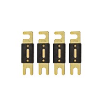 The Wires Zone High-Quality Gold Plated 300A Amp ANL Fuse 4 Pack