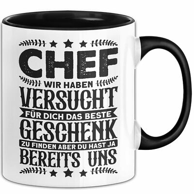 Chef Geschenk Tasse Geschenkidee Bester Chef Wir Haben Versucht Für Dich Das Bes