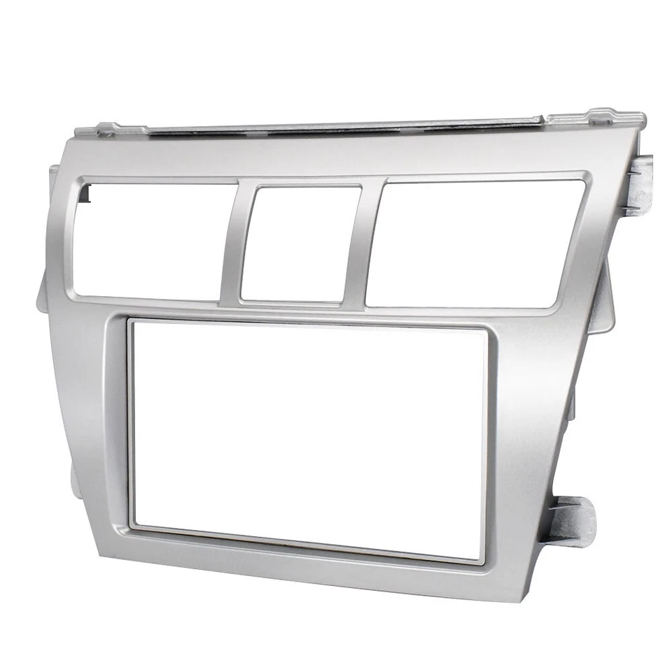 Cuadro estéreo para tablero radio panel fascia bisel moldura para Toyota Yaris sedán 2006-2012 Foto 4 de 4