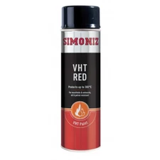 Simoniz Red VHT Very High Temperature Paint Aerosol Spray Can 500ml