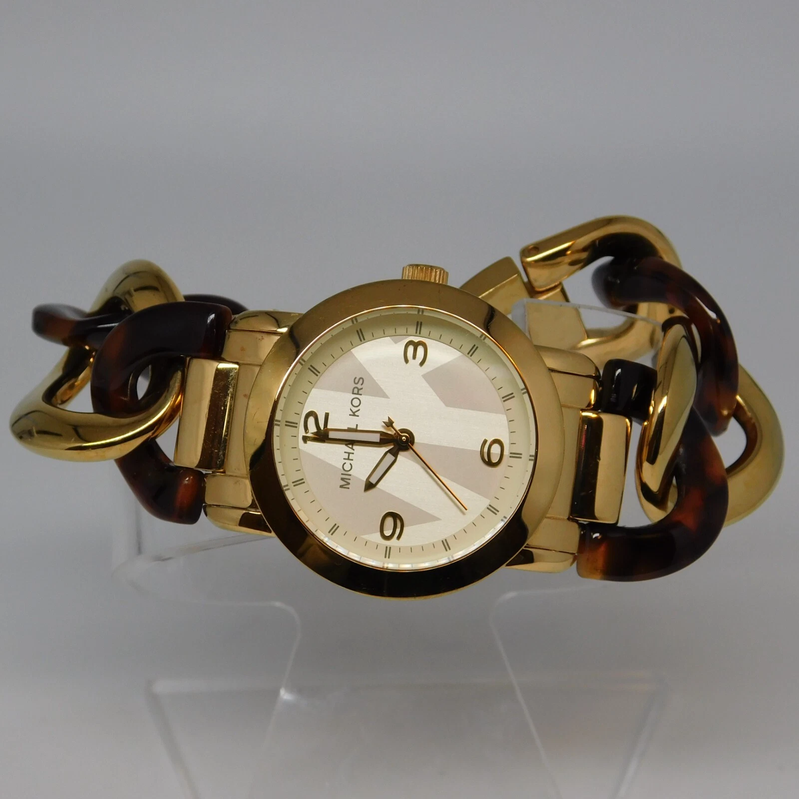 Orologio donna analogico al quarzo bicolore MICHAEL KORS MK 4266 tg. batteria nuova 6 1 2"