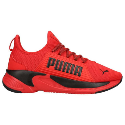 PUMA MENS RED TENNIS SHOE SOFTRIDE PREMIER SLIP-ON WIDE 376976 02