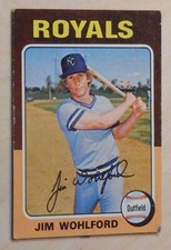 1975 Topps Kansas City Royals Baseball Cards - Set of 10 Near Mint & Excellent