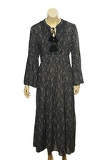 Doen Anneli Dress In Prairie Paisley L 10 Women's Casual Tiered Maxi NEW 39180