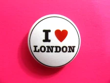 I LOVE LONDON NEW BUTTON PIN BADGE UK IMPORT    10