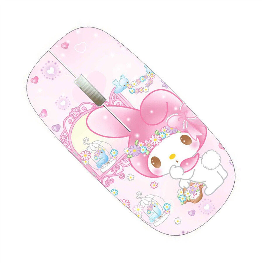 Cute My Melody USB Pink Wireless Mouse Cartoon Laptop Gaming Remote Mice Gift - Image 2 of 4